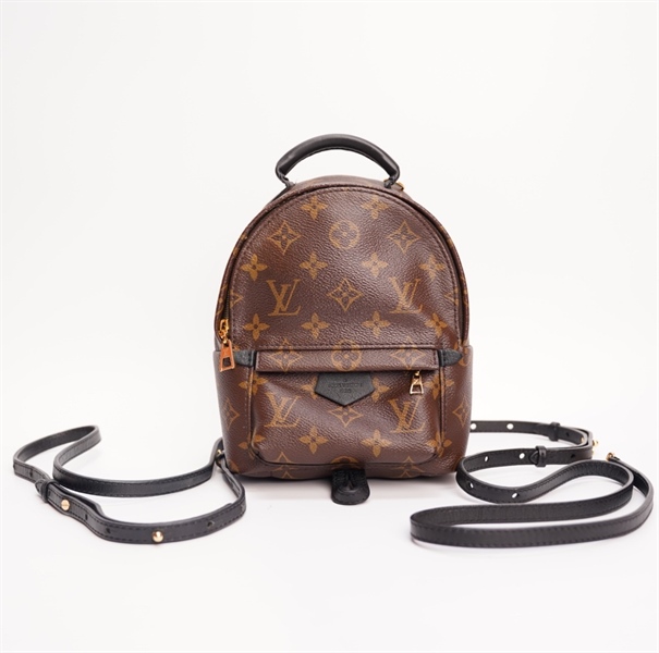 Balo LV hoa nâu sz mini TB+