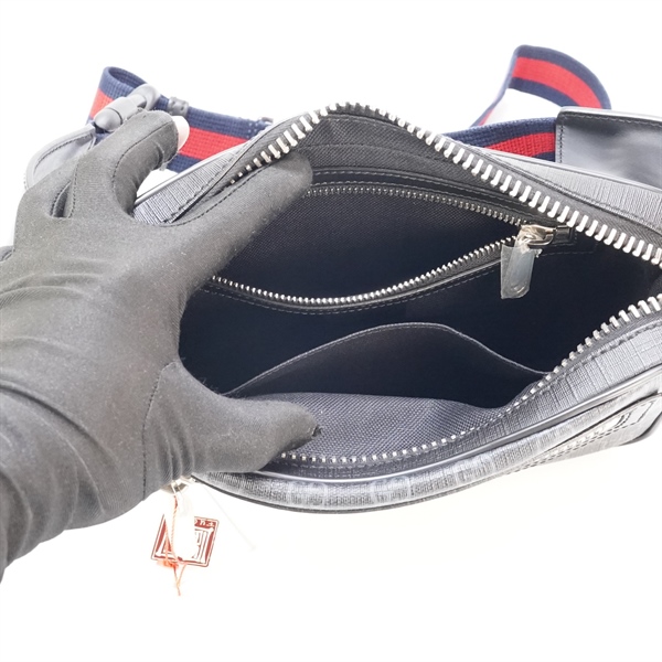 Túi GG bumbag màu xanh đen sz 24cm KG+