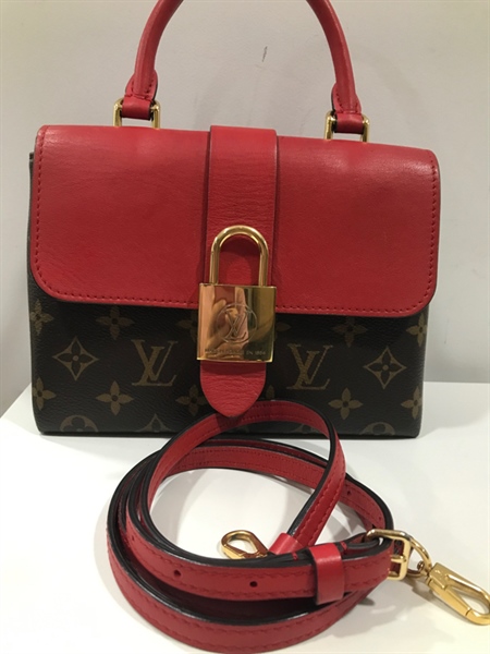 Túi LV Đỏ Nâu Hình Ổ Khóa+
