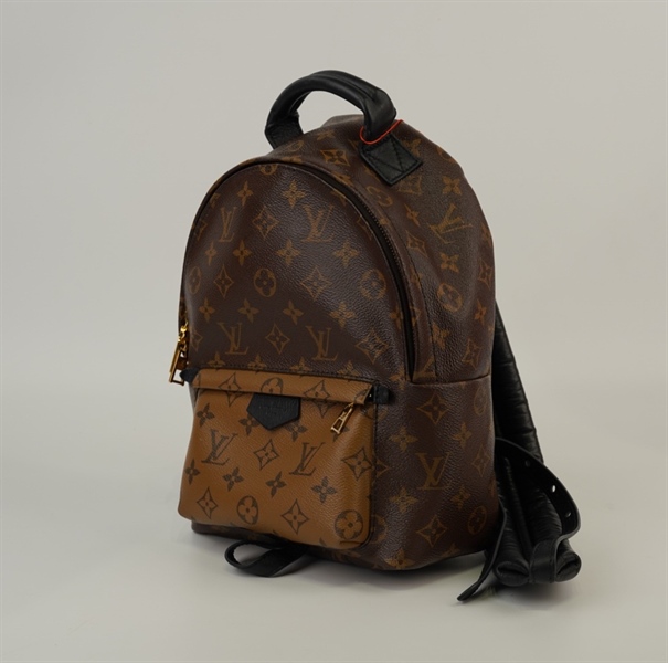 Balo LV hoa nâu da bê+