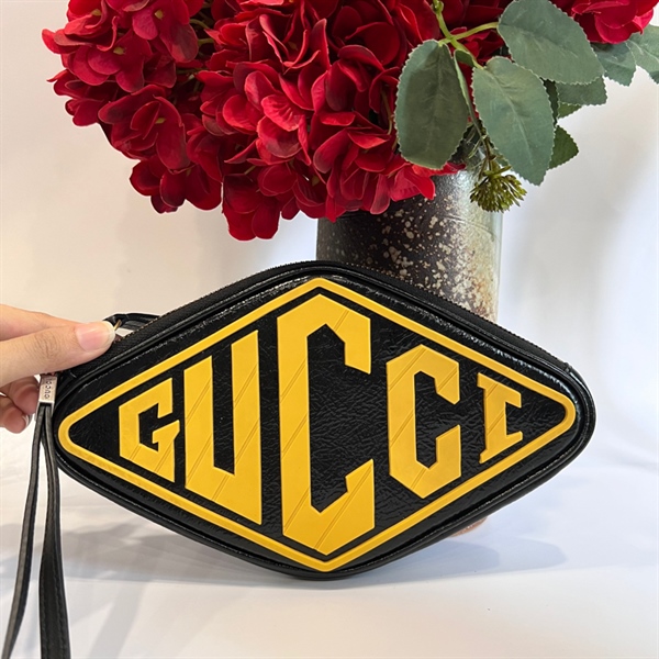 Túi Gucci đen hình thoi KG+
