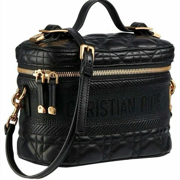 Túi hộp Dior đen +