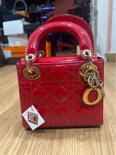 Túi dior lady đỏ mini+