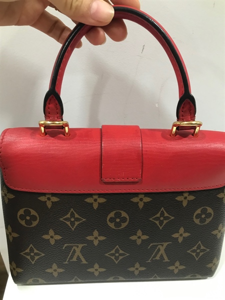 Túi LV Đỏ Nâu Hình Ổ Khóa+