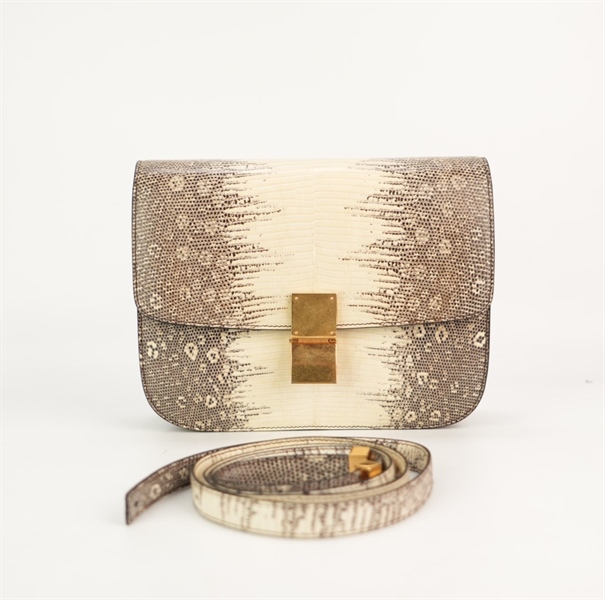 Túi Celine vàng nhạt hoạ tiết size 22 +