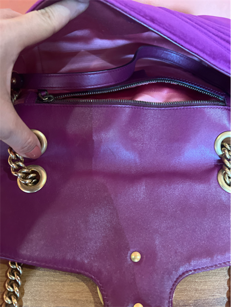 Túi Gucci marmont nhung tím +