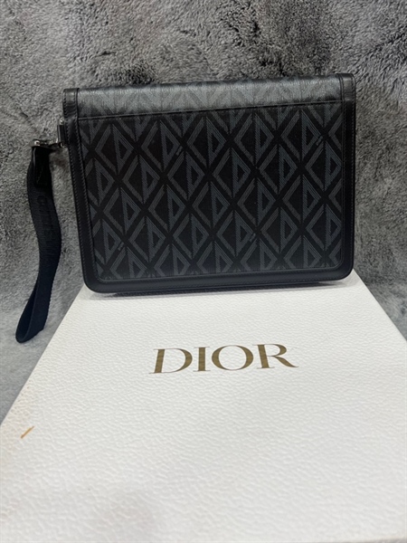Túi Clutch Dior xanh đen+