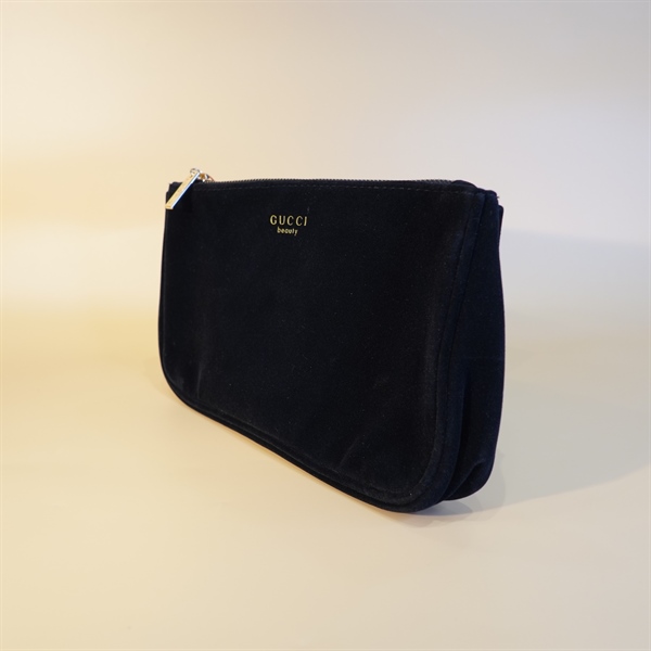 Túi clutch cầm tay GG nhung đen KG+