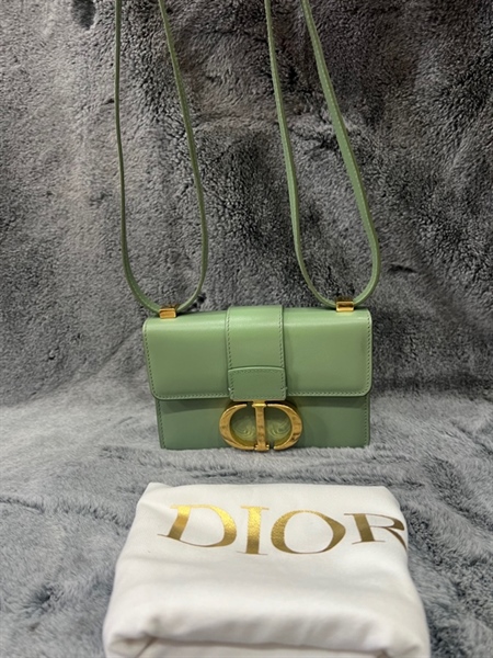 Túi Dior xanh khóa vàng +