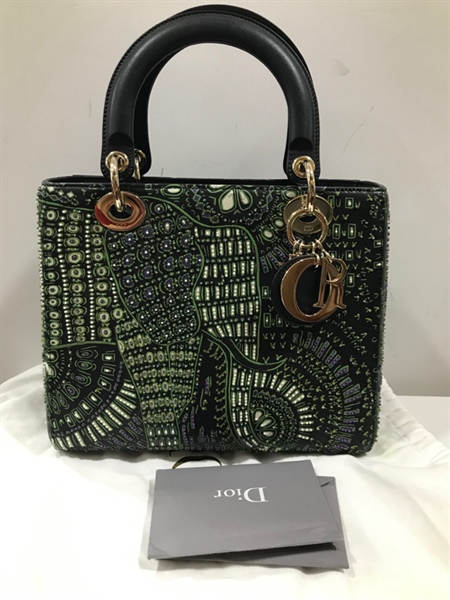 Túi Lady Dior Hoa Xanh KG+