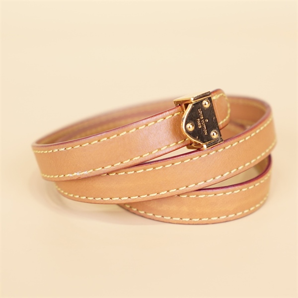 Vòng tay LV da vàng bò KG+