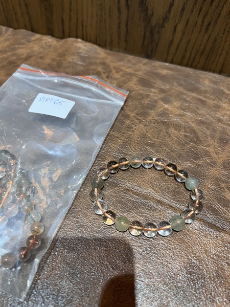 Vòng tay thạch anh tóc xanh 4li +