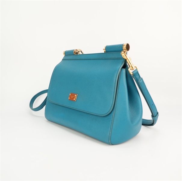 Túi D&G xanh dương size 26 (CTV) KG+