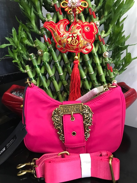 Túi Versace Hồng Đậm KG+