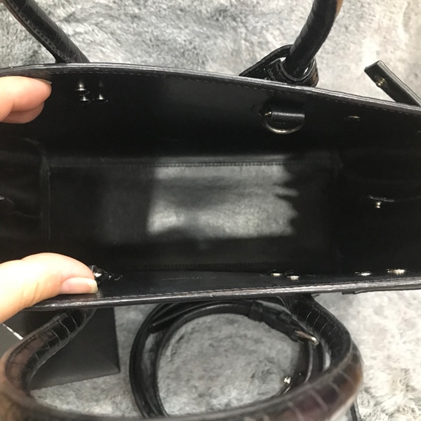 Túi YSL croc đen full KG+