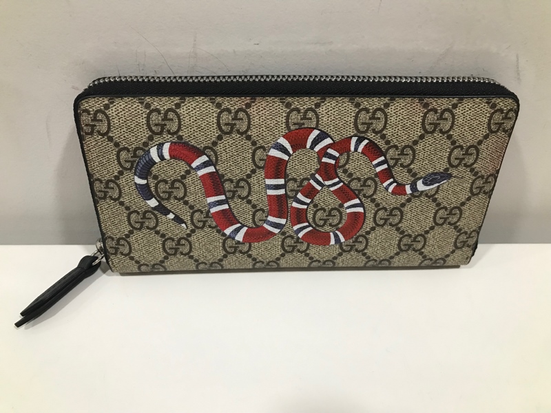 Ví GG Xám Hình con rắn+