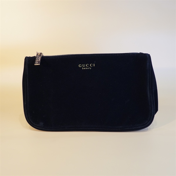 Túi clutch cầm tay GG nhung đen KG+