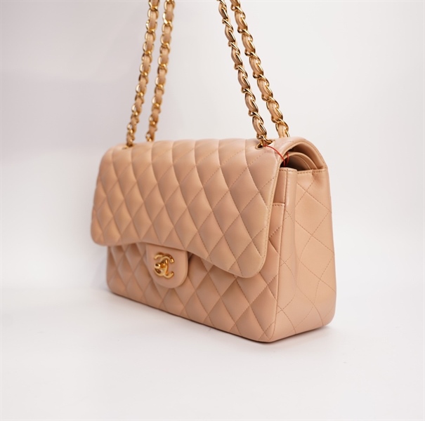 Túi Chanel Classic màu kem sz Jumbo TB+