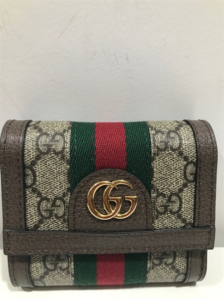 Ví GG Gập 3 Sọc Đỏ Xanh Rêu+