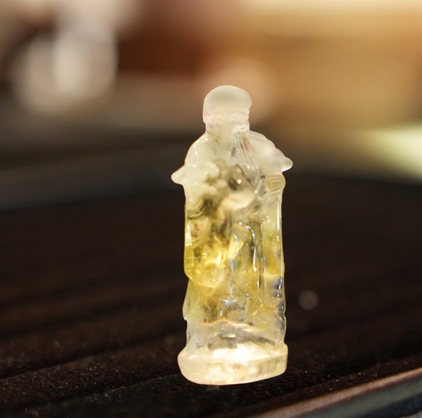 Bộ tam vị đa Phúc Lộc Thọ thạch anh vàng +