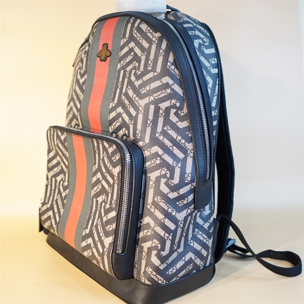 Balo GG Sọc Đỏ Xanh Rêu KG+