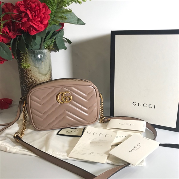 Túi Gucci nâu sữa KG+