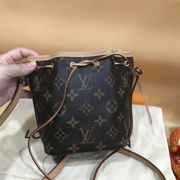 Túi LV Nano nóe Hoa Nâu KG+