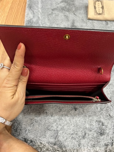 Túi Gucci ong nâu viền đỏ+