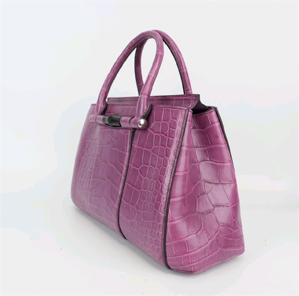 Túi GG vân da màu tím (BQ) KG+