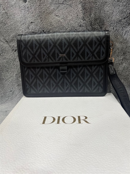 Túi Clutch Dior xanh đen+