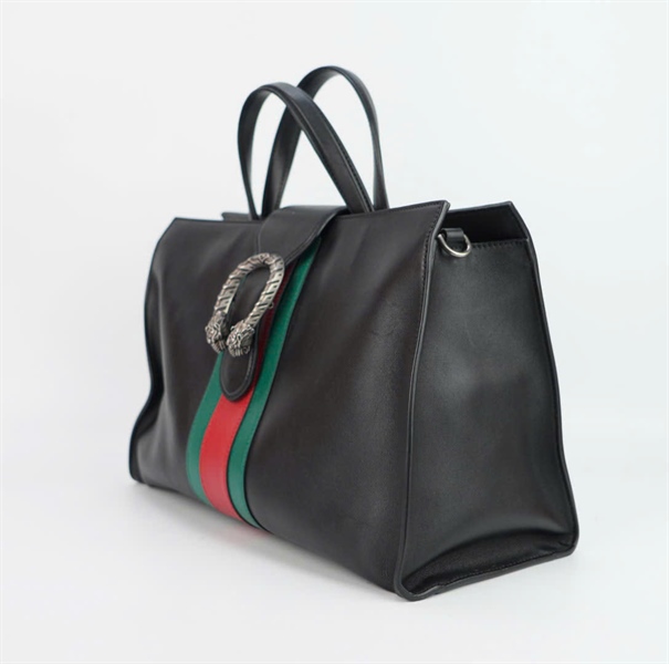 Túi GG đen đầu rồng size 35 +