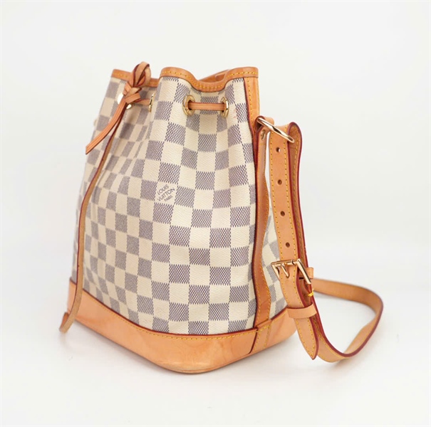 Túi LV dây rút ô vuông xám size 22 ++