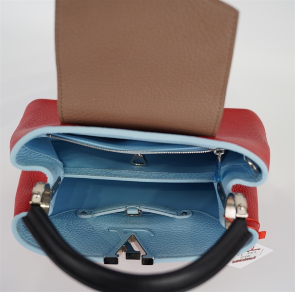 Túi LV capu đỏ lòng xanh +