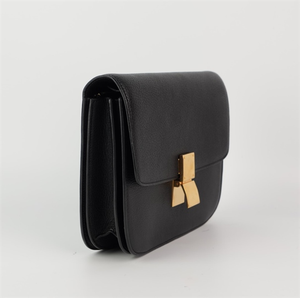 Túi Celine đen trơn sz 24cm+