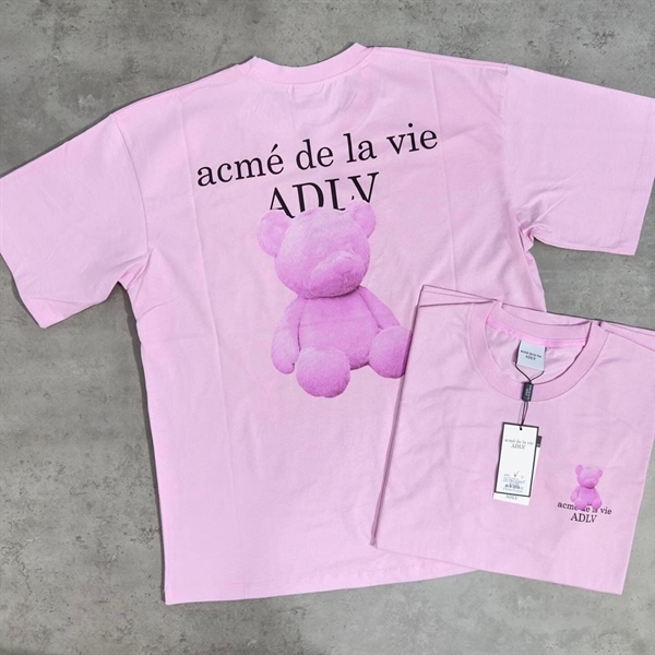 Áo thun ADLV Fuzzy Bear hồng +