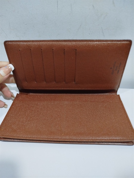 Ví Dài Gập Đôi Lv Hoa Nâu+