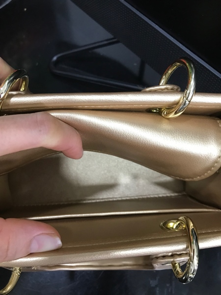 Túi Lady Dior giấy Vàng Đồng KG+