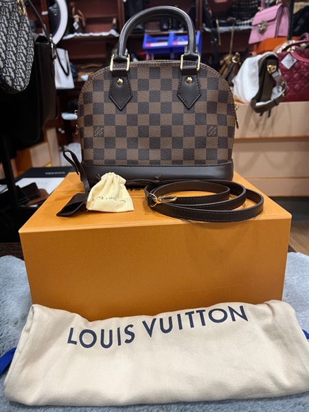Túi LV Alma ô vuông nâu+