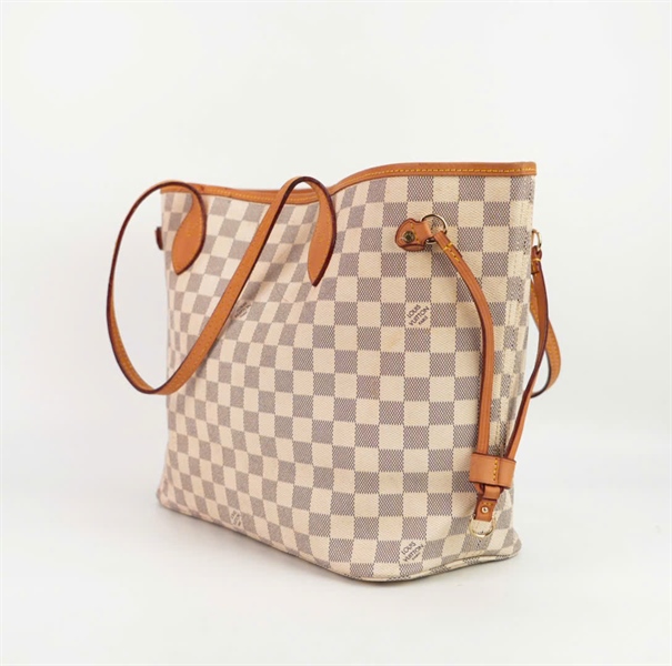 Túi LV neverfull ô vuông xám trắng size 35 ++
