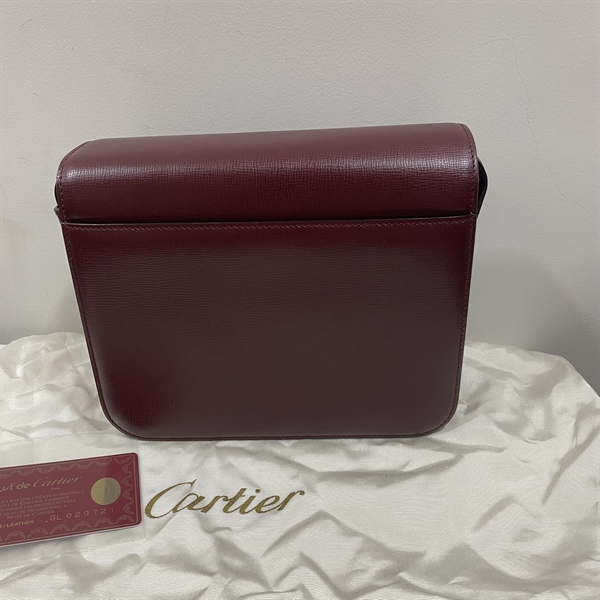 Túi Cartier đỏ đậm KG +