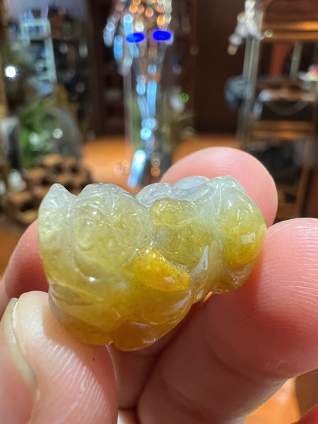 Cụ tỳ hưu cẩm thạch xanh +