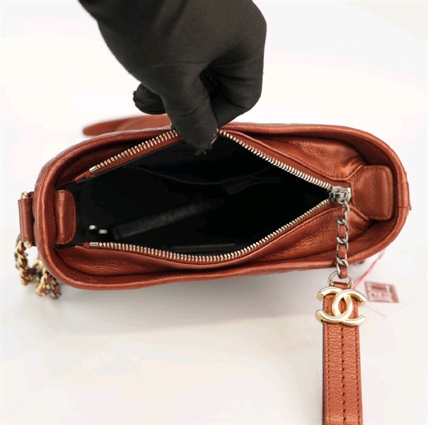 Túi Chanel Gab màu nâu đen size 20 KG+