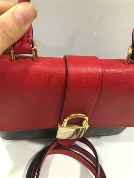 Túi LV Đỏ Nâu Hình Ổ Khóa+