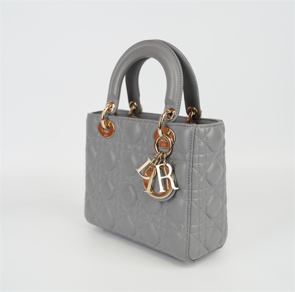 Túi Dior Lady màu xám KG+