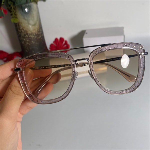 Kính Jimmy Choo gọng sắt trắng KG+