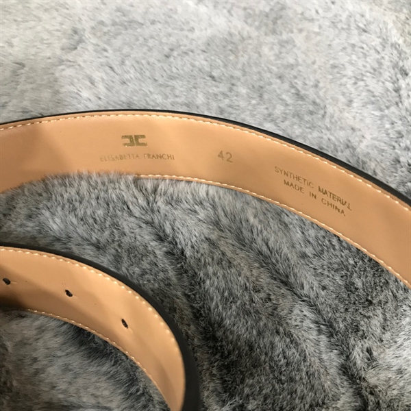 Thắt Lưng Nữ Elisabetta Franchi Đen Vàng KG+