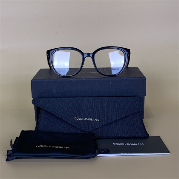 Kính D&G gọng đen vàng KG+