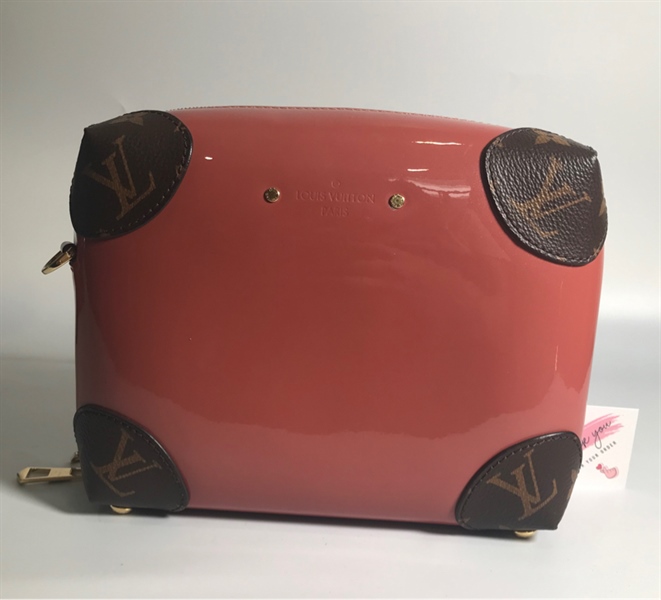 Túi Lv hồng nâu vuông KG+