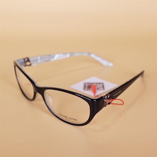 Kính Celine gọng đen trắng KG+