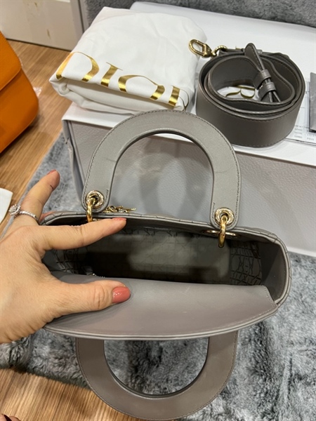 Túi Dior Lady màu xám szS (18-MA-0290) (HC) +